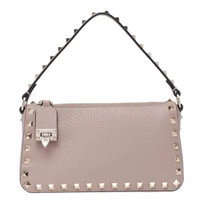 Valentino Garavani Rockstud Shoulder Bag In Pink