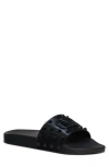 Valentino Vlogo Rubber Slide In Nero