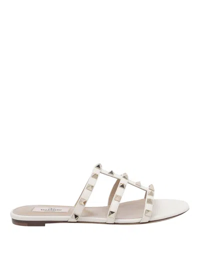 Valentino Garavani Rockstud Slide Sandals In Multi