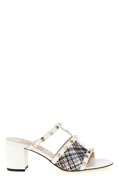 Valentino Garavani Rockstud Slides In Black