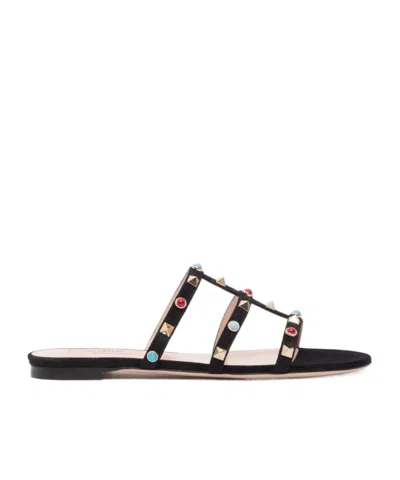 Valentino Garavani Rockstud Slip-on Sandals In Multi