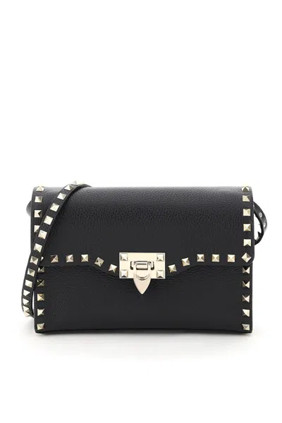 Valentino Garavani Rockstud Small Crossbody Bag In Black