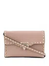Valentino Garavani Women Rockstud Small Leather Shoulder Bag In Powder