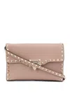 Valentino Garavani Women Rockstud Small Leather Shoulder Bag In Powder