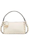 Valentino Small Rockstud Shoulder Bag In White