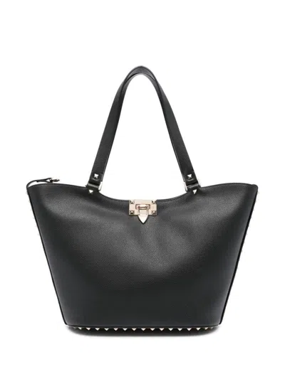 VALENTINO GARAVANI VALENTINO GARAVANI ROCKSTUD SMALL LEATHER TOTE BAG