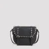 Valentino Rockstud Small Messenger Shoulder Bag In Black