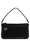 Valentino Garavani Rockstud Small Shoulder Bag In Black