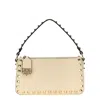 Valentino Garavani Rockstud Small Shoulder Bag In White