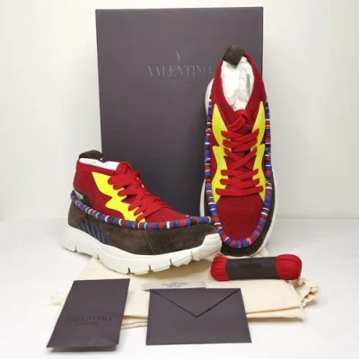 Pre-owned Valentino Garavani Rockstud Sneaker Toe Men's Us 8 Eur 41 $995 In Multicolor
