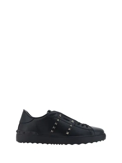 Valentino Garavani Rockstud Sneakers In Nero