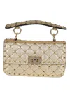Valentino Small Shoulder Bag Rockstud Spike In Silver