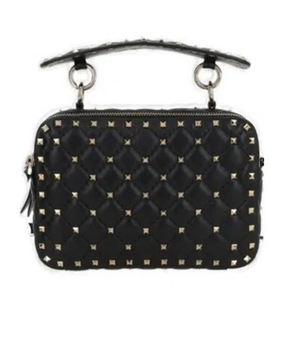 Valentino Garavani Rockstud Spike Crossbody Bag In Black