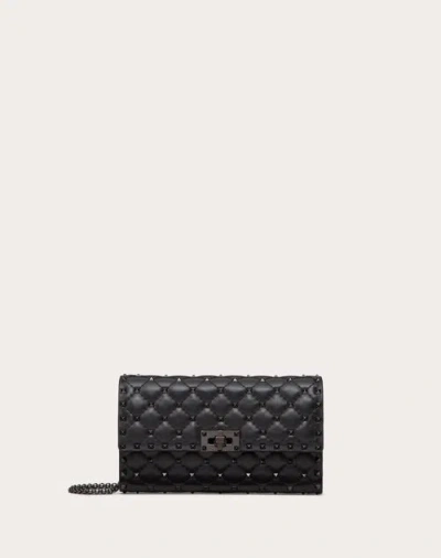 Valentino Garavani Rockstud Spike Crossbody Nappa Leather Bag Woman Black Uni