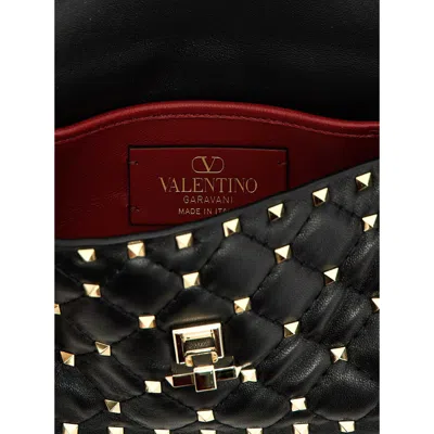 Valentino Garavani Rockstud Spike Handbag In Black