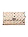Valentino Garavani Rockstud Spike Multicolor Studded Shoulder Bag In Metallic Nappa In Multi