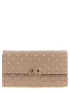 Valentino Garavani Rockstud Spike Nappa Leather Crossbody Clutch Bag Woman Poudre Uni In Pink