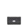 Valentino Garavani Rockstud Spike Nappa Leather Crossbody Clutch Bag Woman Black Uni In Gray