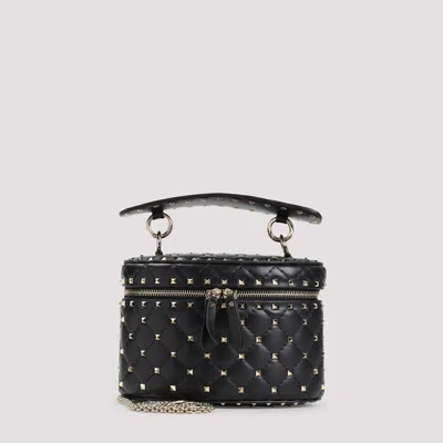 Valentino Garavani Rockstud Spike Shoulder Bag In Black