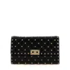 Valentino Garavani Rockstud Spike Shoulder Bag In Black