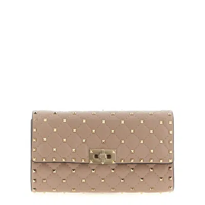 Valentino Garavani Rockstud Spike Shoulder Bag In Pink