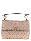 Valentino Garavani Rockstud Spike Shoulder Bag In Pink