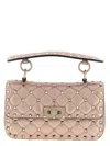 Valentino Garavani Rockstud Spike Shoulder Bag In Pink