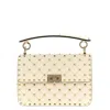 Valentino Garavani Rockstud Spike Shoulder Bag In White