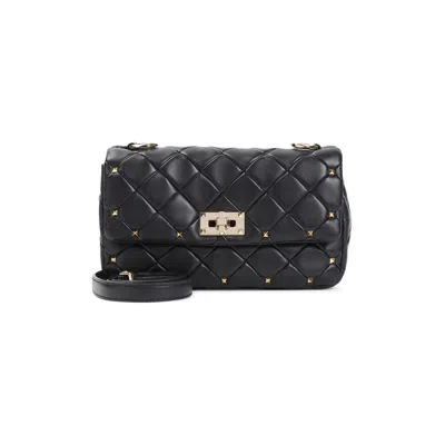 Valentino Garavani Black Rockstud Spike Small Shoulder Bag
