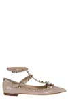 VALENTINO GARAVANI VALENTINO GARAVANI ROCKSTUD STRAPPED BALLERINA FLATS