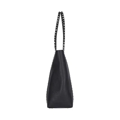 Valentino Garavani Rockstud Tote Bag In Black