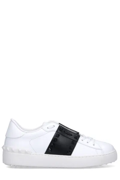 Valentino Garavani Rockstud Untitled Sneakers In White