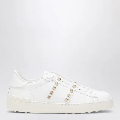 Valentino Garavani Rockstud-embellished Low-top Sneakers In White