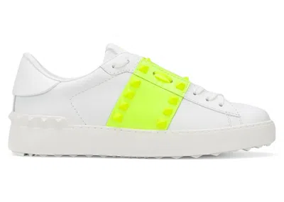 Pre-owned Valentino Garavani Garavani Rockstud Untitled (women's) Sneakers In White/neon In Multi