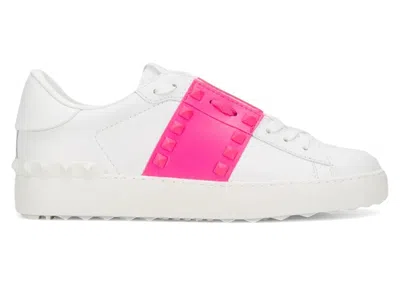 Pre-owned Valentino Garavani Garavani Rockstud Untitled (women's) Sneakers In White/pink