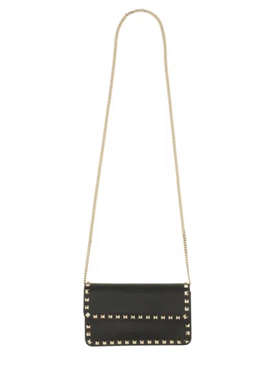 Valentino Garavani Women "rockstud" Wallet In Black
