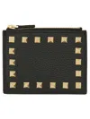 Valentino Garavani Rockstud Cardholder In Black
