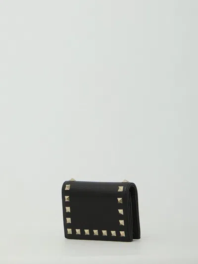 Valentino Garavani Rockstud Wallet In Black