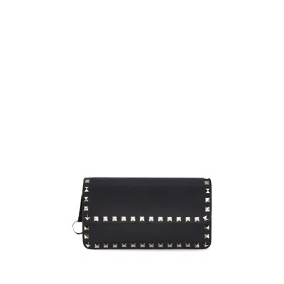 Valentino Garavani Rockstud Wallet In Black