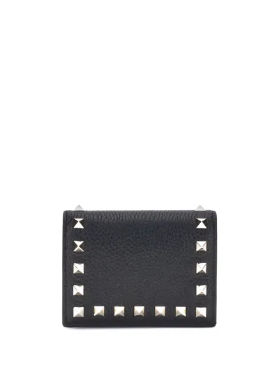 Valentino Garavani Rockstud Wallet In Black
