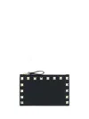 Valentino Rockstud Wallet In Nero