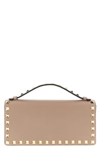 Valentino Garavani 'rockstud' Wallet On Chain In Pink