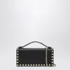 Valentino Rockstud Wallet With Black Strap In Black