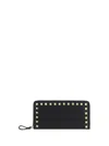 Valentino Zip Around Wallet In Nero