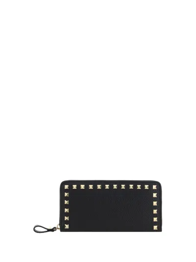VALENTINO GARAVANI BLACK LEATHER WALLET