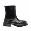 Valentino Garavani Roman Stud Leather Boots In Black