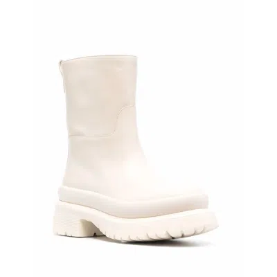 Valentino Garavani Roman-stud Ankle Boots In White