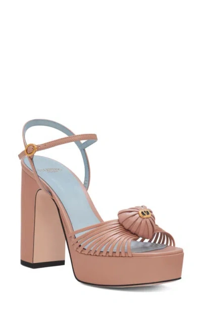 Valentino Garavani Royal Platform Sandal In Pink
