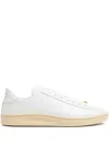 Valentino Royco Low-top Leather Sneakers With Italian Sizing In White