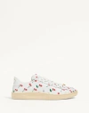 Valentino Garavani Royco Sneaker In Soft Nappa Calfskin In White